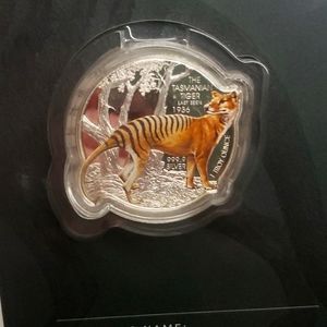 .9999 1 troy oz TASMANIAN TIGER SILVER 2021 COIN